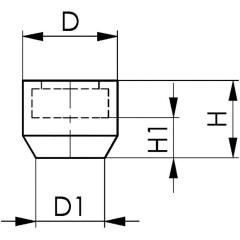 Schutzkappe Nr.6893 M12-SW18 AMF | 10 Stück