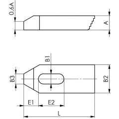 Spanneisen Nr.6314Z f.T-Nut 8mm L.100mm AMF