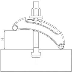 Spanneisen Nr.6310 f.T-Nut 12mm L.125mm Spannschraube M12x12x100mm AMF