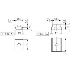 Nutenstein Nr.6322A Nennmaß der Nut 10/20mm z.Festmontage AMF
