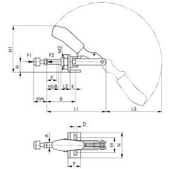 Schubstangenspanner Nr.6841 Gr.5-M27 kl.Winkelfuß AMF