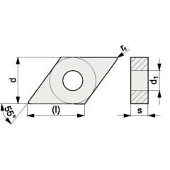 Wendeschneidplatte DNMG 110404-F PMK30 Bearb.Schlicht PROMAT | 10 Stück