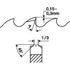 Metallkreissägeblatt Form BW D.315mm B.2,5mm HSS-Co Bohrungs-D.40mm Z.160 PROMAT