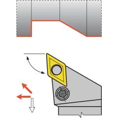 Klemmdrehhalter PDJNR2525M11 re.vern.Außen TECWERK