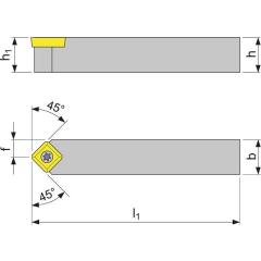 Klemmdrehhalter SSDCN1212F09 vern.Außen TECWERK