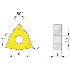 Wendeschneidplatte WNMG080404R-HP UNI35 re.TECWERK | 10 Stück